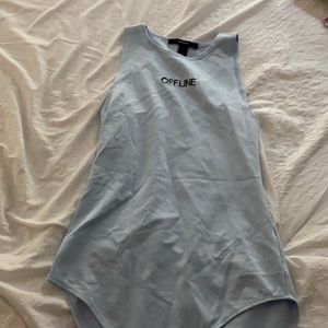 Forever 21 Light Blue Bodysuit